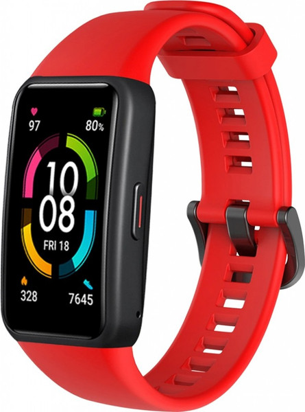 Изображение товара Ремешок для фитнес-трекера Rumi Для Honor Band 6/Band 7 Huawei Band 6 (красный)
