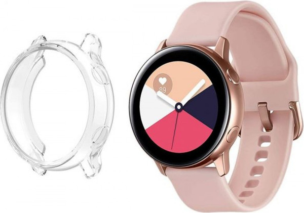 Изображение товара Защитный чехол для умных часов Rumi Силиконовый для Samsung Galaxy Watch Active (прозрачный)