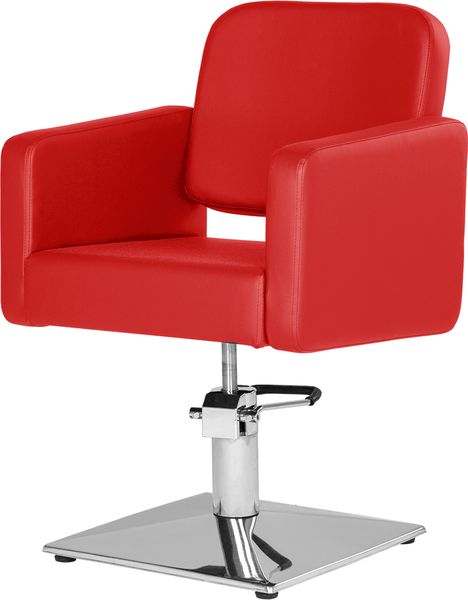 Изображение товара Кресло парикмахерское Элеганс Одри (красный №4)