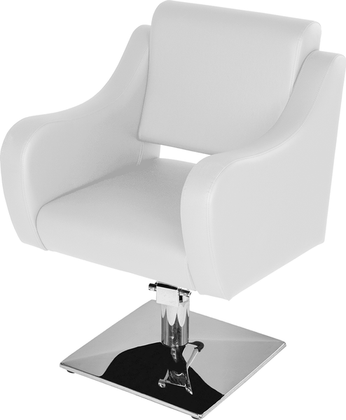 Изображение товара Кресло парикмахерское Элеганс МД-24 (белый матовый)