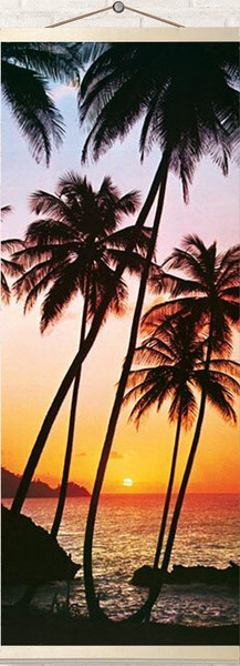 Изображение товара Картина по номерам Молли Пальмы на закате 35x88 / HRP0018