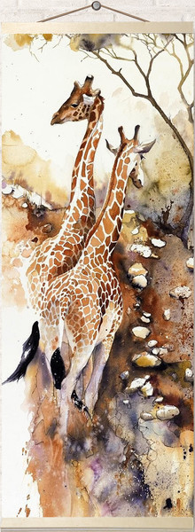 Изображение товара Картина по номерам Молли Жирафы 35x88 / HRP0022
