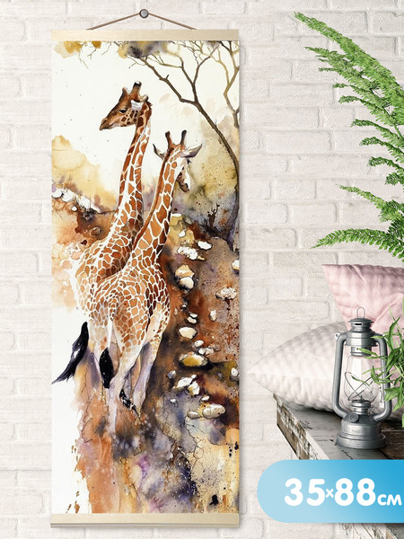 Изображение товара Картина по номерам Молли Жирафы 35x88 / HRP0022