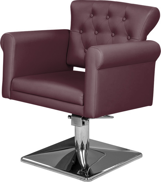 Изображение товара Кресло парикмахерское Элеганс Грейс (бордовый №123)