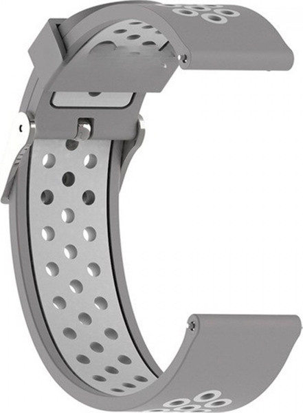 Изображение товара Ремешок для умных часов Rumi N-style 20мм (серый/белый)