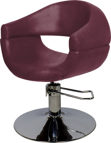 Изображение товара Кресло парикмахерское Элеганс МД-108 (бордовый №123)
