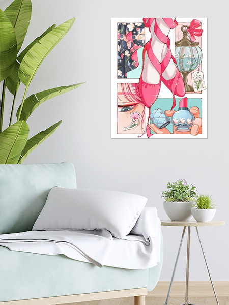 Изображение товара Картина по номерам Молли Розовый коллаж 40x50 / HR0639