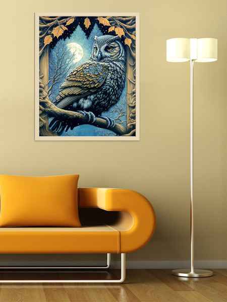 Изображение товара Картина по номерам Молли Ночная сова 40x50 / HR0652