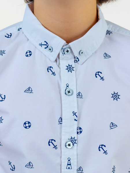 Изображение товара Рубашка детская Isee UN-72857B (р.34, белый)