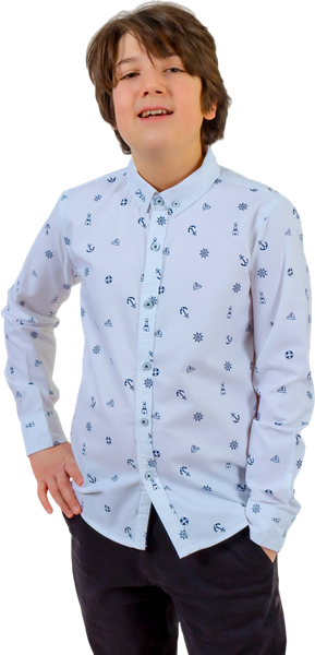 Изображение товара Рубашка детская Isee UN-72857B (р.40, белый)