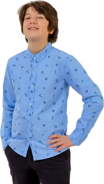 Изображение товара Рубашка детская Isee UN-72857B (р.34, голубой)