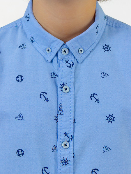 Изображение товара Рубашка детская Isee UN-72857B (р.34, голубой)