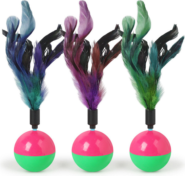 Изображение товара Игрушка для кошек Dogman Неваляшка Мячик (20x5.5см)