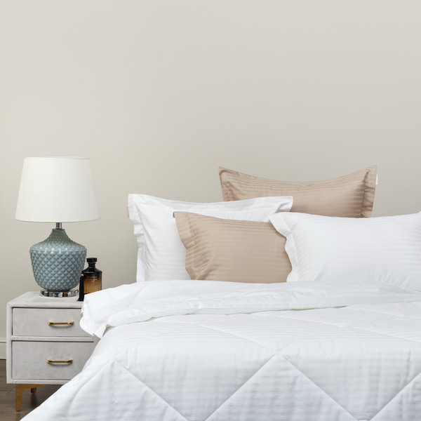 Изображение товара Комплект постельного белья с одеялом Sofi de Marko Федерико 7Е / Кт-Фд-7Е-бел (белый)