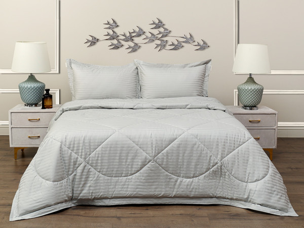 Изображение товара Комплект постельного белья с одеялом Sofi de Marko Федерико 7Е / Кт-Фд-7Е-сер (серый)