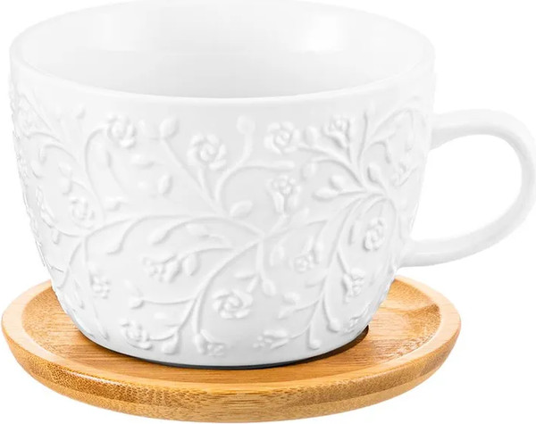 Изображение товара Набор для чая/кофе Elan Gallery Веточки-цветочки / 630104_2