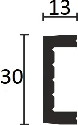 Изображение товара Молдинг Decor-Dizayn 626-66SH (30х13x3000)