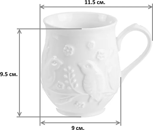 Изображение товара Набор кружек Elan Gallery Птички на ветке / 540204_2