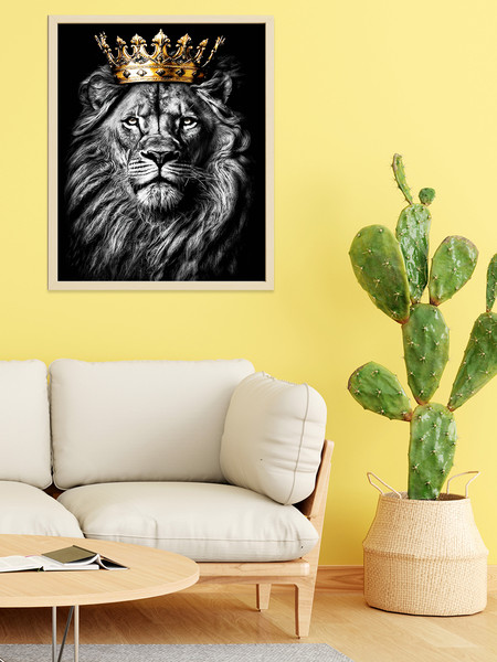 Изображение товара Картина по номерам Флюид Царь зверей 40x50 / BHR0592