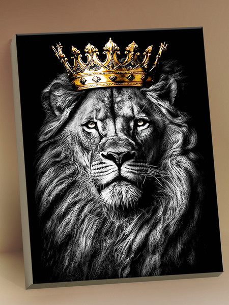 Изображение товара Картина по номерам Флюид Царь зверей 40x50 / BHR0592