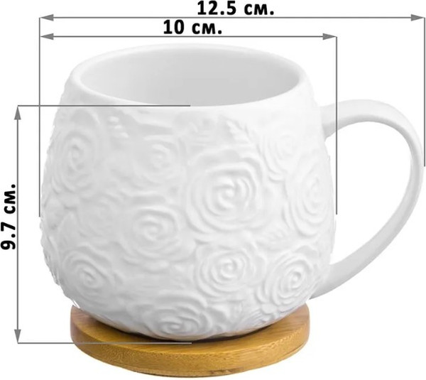 Изображение товара Набор кружек Elan Gallery Розы / 540875_2