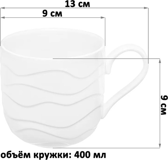 Изображение товара Набор кружек Elan Gallery Айсберг волны / 540872_2