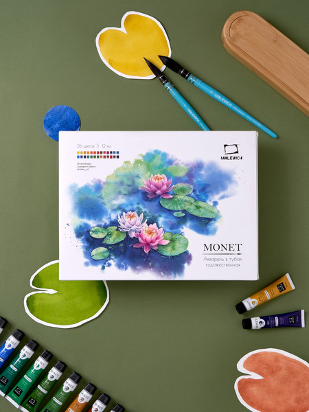 Изображение товара Акварельные краски Малевичъ Monet / 622132 (26цв)
