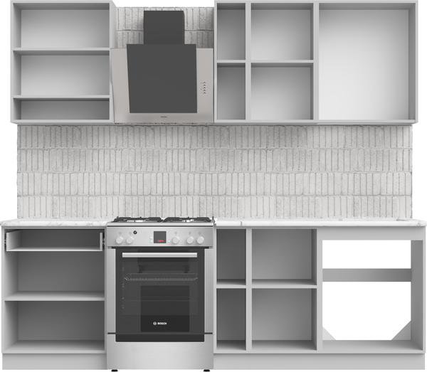 Изображение товара Кухонный гарнитур Arvento Флок-плюс 1.8м (графит)