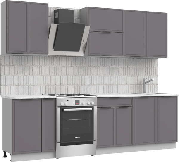 Изображение товара Кухонный гарнитур Arvento Флок-плюс 2м (графит)