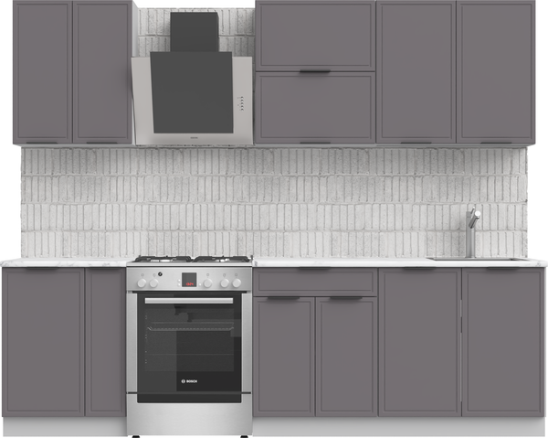 Изображение товара Кухонный гарнитур Arvento Флок-плюс 2м (графит)