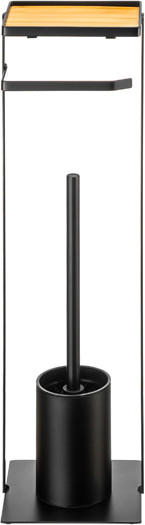 Изображение товара Стойка для туалетной бумаги с ершиком El Casa 240374 (черный)
