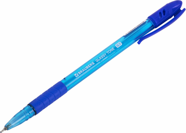 Изображение товара Ручка шариковая Brauberg Glassy Tone / 144108 (синий)