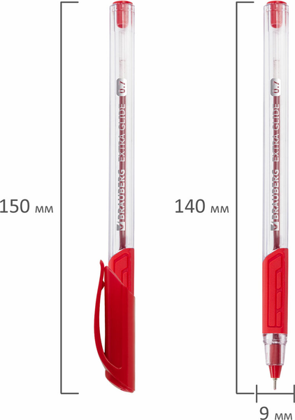 Изображение товара Ручка шариковая Brauberg Extra Glide / 142920 (красный)