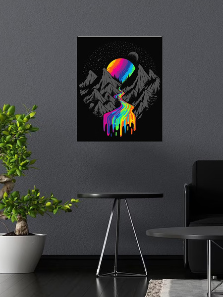 Изображение товара Картина по номерам Флюид Радужный водопад 40x50 / BHR0562