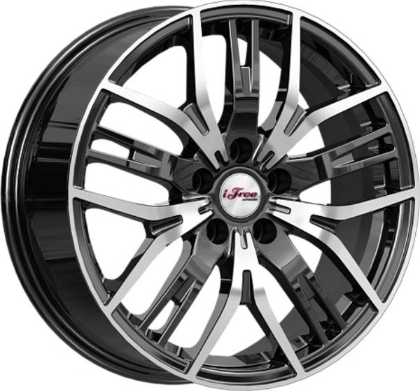 Изображение товара Литой диск iFree Аскет 17x7" 5x105мм DIA 56.6мм ET 42мм Блек джэк