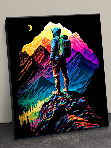 Изображение товара Картина по номерам Флюид Путешественник 40x50 / BHR0591