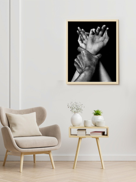 Изображение товара Картина по номерам Флюид Страсть прикосновения 40x50 / BHR0596