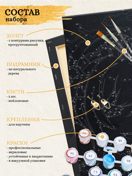 Изображение товара Картина по номерам Флюид Страсть прикосновения 40x50 / BHR0596