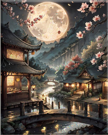 Изображение товара Картина по номерам Флюид Сон в летнюю ночь 40x50 / BSH0002