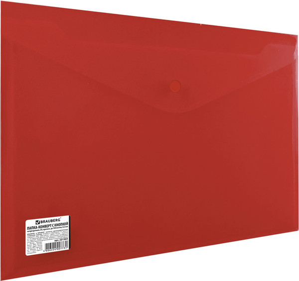 Изображение товара Папка-конверт Brauberg 221364 (красный)