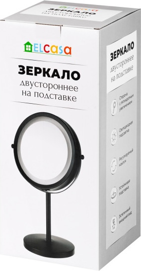 Изображение товара Зеркало косметическое El Casa 240599 (черный)