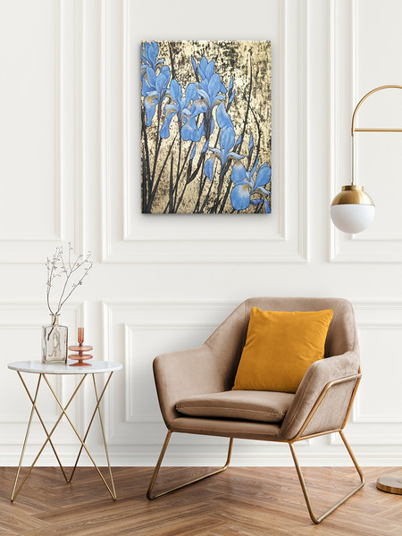 Изображение товара Картина по номерам Флюид Эффектные ирисы 40x50 / HR0392