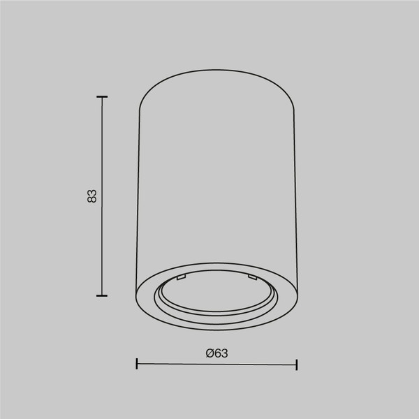 Изображение товара Точечный светильник Maytoni Conik gyps C001CL-GU10-W