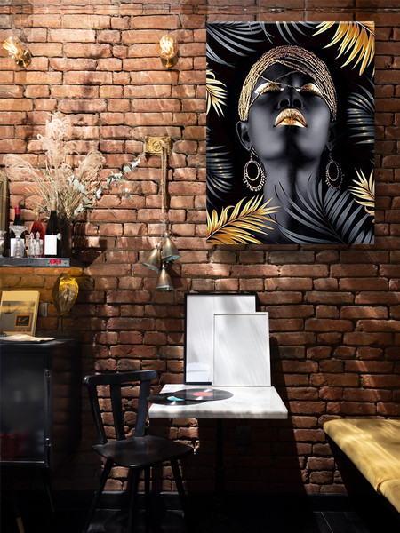 Изображение товара Картина по номерам Флюид Золотая красавица 40x50 / HR0454