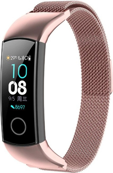 Изображение товара Ремешок для фитнес-трекера Rumi Milanese Loop для Honor Band 4/Band 5 (розовый)