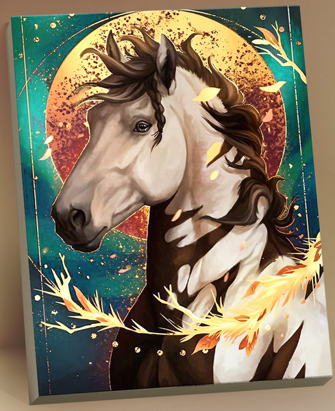 Изображение товара Картина по номерам Флюид Дикая лошадь 40x50 / HR0686