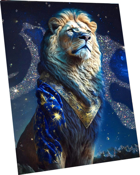 Изображение товара Картина по номерам Флюид Царь зверей 40x50 / SHR0533