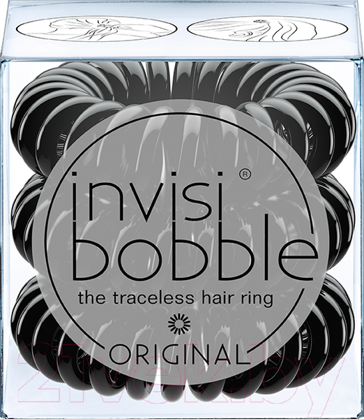 Изображение товара Набор резинок для волос Invisibobble Original True Black