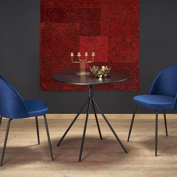 Изображение товара Обеденный стол Halmar Fondi (черный матовый)