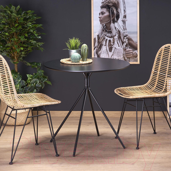 Изображение товара Обеденный стол Halmar Fondi (черный матовый)